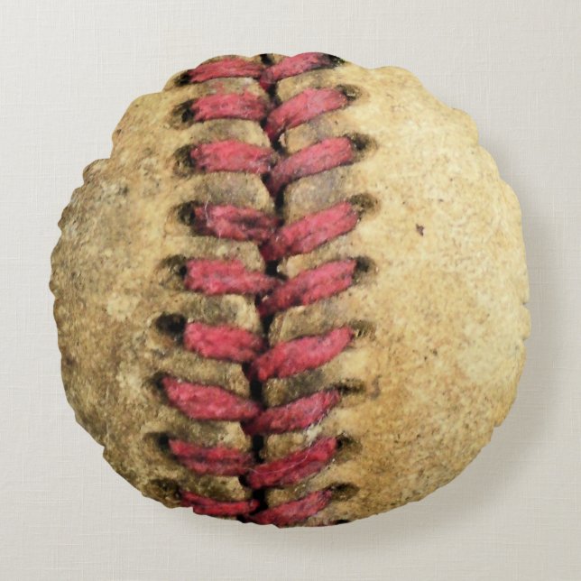 Coussins Ronds Baseball vintage (Devant)