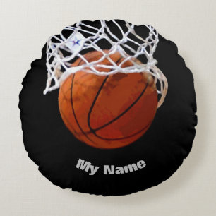 Coussins Ronds Basket-ball Votre nom