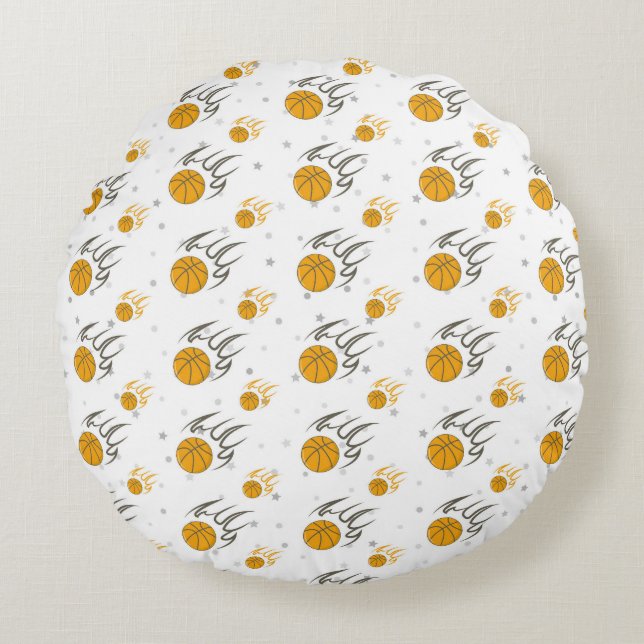 Coussins Ronds Basket flamboyant (Devant)