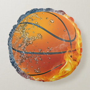 Coussins Ronds Basket flamboyant