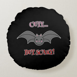 Coussins Ronds Bat mignonne mais effrayant