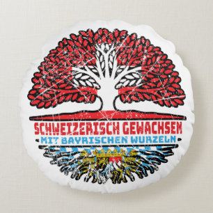 Coussins Ronds Bayern Bayrisch Schweizer Schweiz Baum Wurzel
