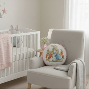 Coussins Ronds Béatrix classique Potter Pierre le lapin