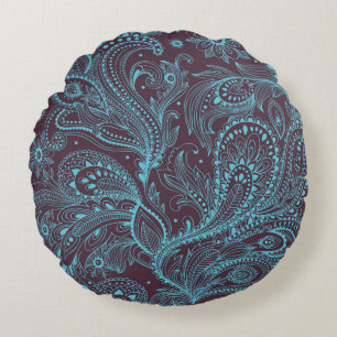 Coussins Ronds Beau ornement vintage sans couture