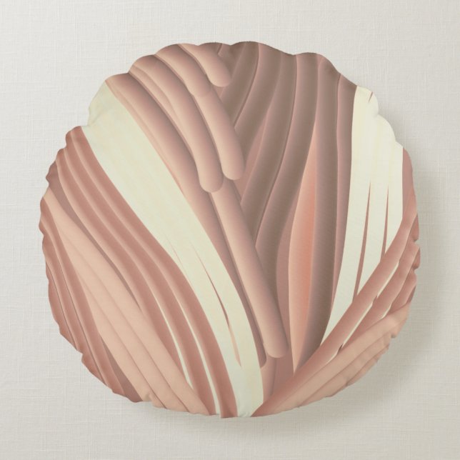 Coussins Ronds Beauté rustique des tubes entrelacés (Devant)