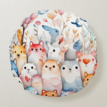 Beaux animaux floraux design mignon
