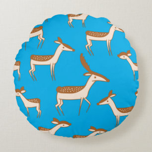 Coussins Ronds Bébé mignon cerf et famille