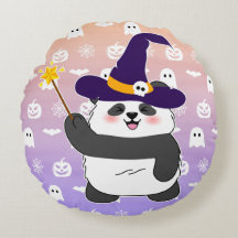 Bébé mignon de Halloween Panda sorcière magique