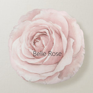 Coussins Ronds Belle Rose Belle Fleur Rose