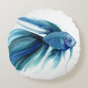 Coussins Ronds Bêta bleu