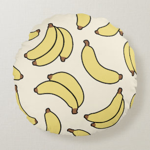 Coussins Ronds Beurre banane Parade Jaune