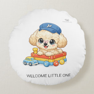 Coussins Ronds Bienvenue petit chibi jouet pelucheuse ronde