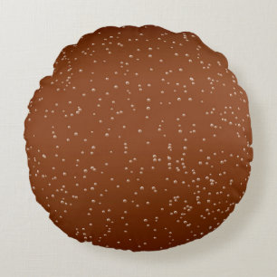 Coussins Ronds Bière Racine avec minuscules bulles Art Arrière -
