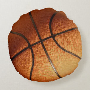 Coussins Ronds Big Bright Orange Basket,