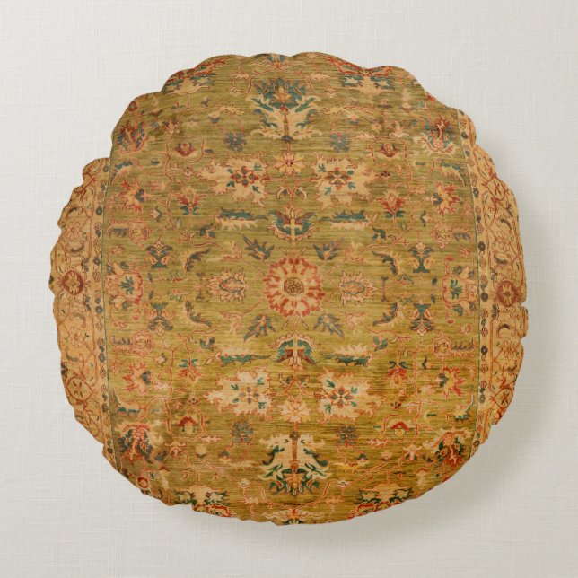 Coussins Ronds Bleu jaune perse vert  (Devant)