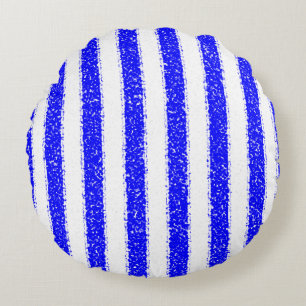 Coussins Ronds Bleu rayé