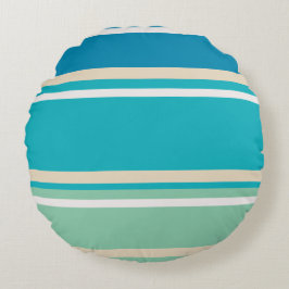 Coussins Ronds Bleu turquoise, vert et turquoise
