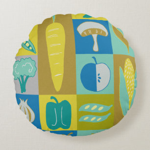 Coussins Ronds Blocs végétariens II