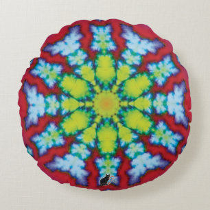 Coussins Ronds Bloom Kaleidoscope