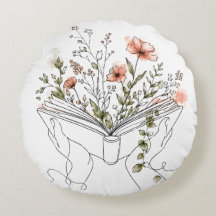 Blooms Book Botanical Line Art