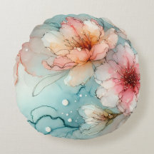 Blossoms in Bloom : Un design Abstrait d'encre d'a