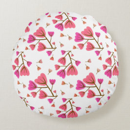 Coussins Ronds Blushing Petals Round Accent Pillow