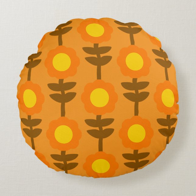 Coussins Ronds Boho Botanica Round Pillow (Devant)