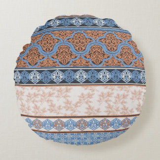 Coussins Ronds Boho Floral Stripes : Ethnic Seamless Collection