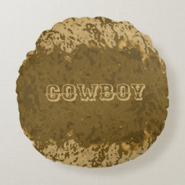 Coussins Ronds Boho Rustique Conception de Cowboy