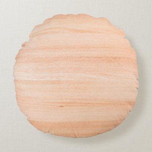 Coussins Ronds Bois motif surface en bois rétro
