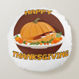 Coussins Ronds bon thanksgiving
