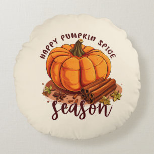 Coussins Ronds Bonne saison des épices Citrouilles - Cosy Vibes d