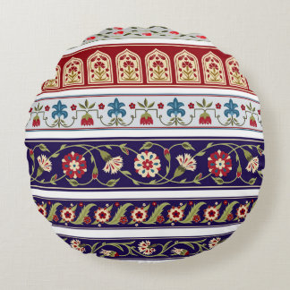 Coussins Ronds Bordures sans joint avec différentes fleurs lunair
