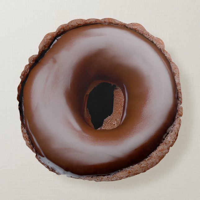 Coussins Ronds Bouillie de chocolat congelée et arroses (Devant)