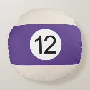 Coussins Ronds Boule de Billard #12