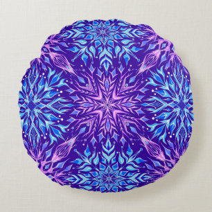 Coussins Ronds Boule de neige en cristal clair ornement