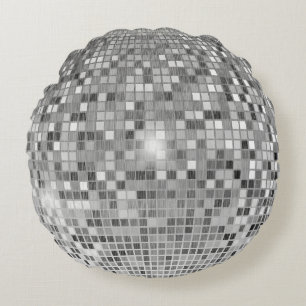 Coussins Ronds Boule Disco Rétro - Soirée Dansante