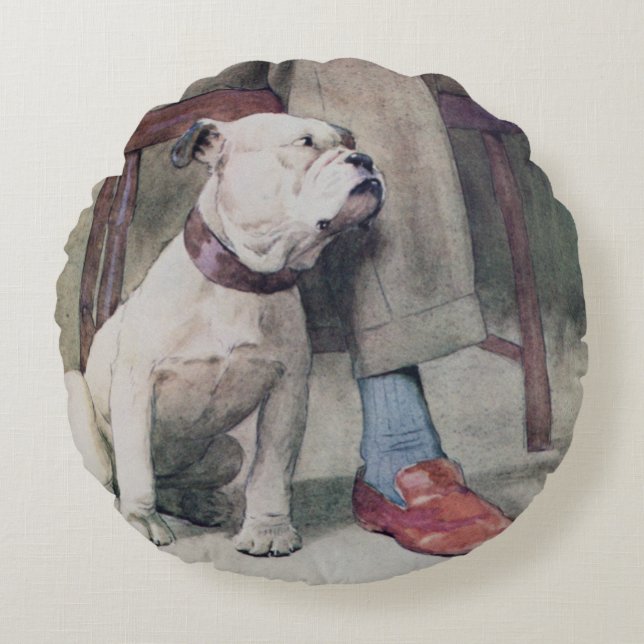 Coussins Ronds Bouledogue (Devant)