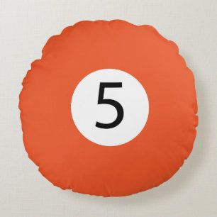 Coussins Ronds Boules de billard solides et éclatantes #5 Collec