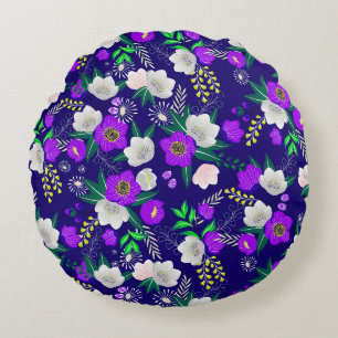 Coussins Ronds Bouquet de fleurs de printemps rustique