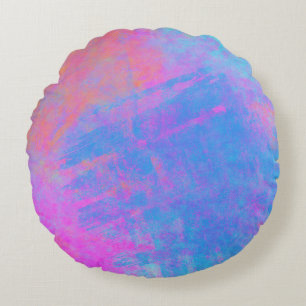 Coussins Ronds Bright Multicolor Splashes