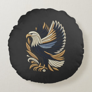 Coussins Ronds Broderie d'aigle Majestic | Bold Patriotique
