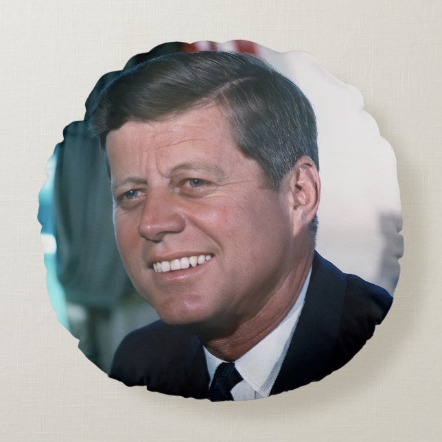Coussins Ronds Bureau ovale du président John F. Kennedy (Devant)