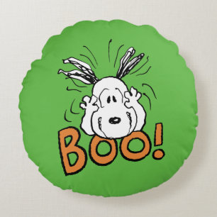 Coussins Ronds cacahuètes   Snoopy Boo