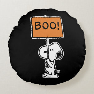 Coussins Ronds cacahuètes Snoopy Boo !