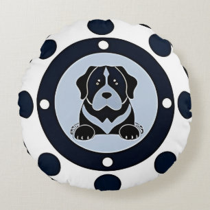 Coussins Ronds Cadeau de Décoration de Maison d'Art pour Animaux 