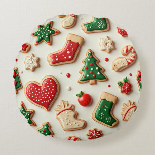 Coussins Ronds cadeau de noël