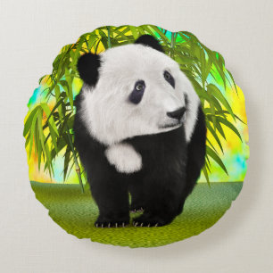 Coussins Ronds Cadeau parfait pour amateur d'animaux mignon ours