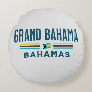 Coussins Ronds Cadeau souvenir Bahamas : Grand Bahama Independenc