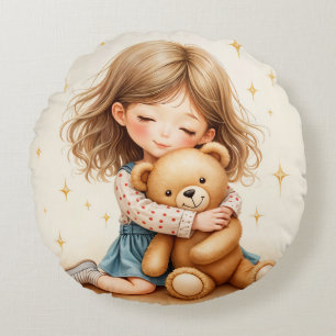 Coussins Ronds Câlins Gros Câlin Fille Mignonne Câlinant Ourson e
